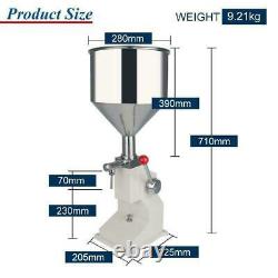 A03 5-50ml Manuel Liquide Pâte Crème Huile Filling Machine 0.17-1.7oz Remplissage