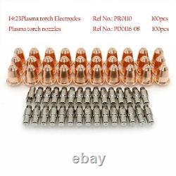 Consommables Électrodes De Torche Plasma 200pcs Kit Pd0116-08 Machine À Plasma