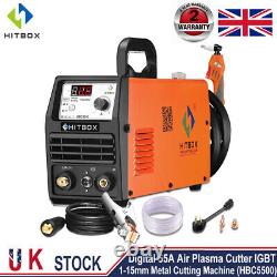 Coupeur plasma d'air numérique Hitbox 55Amp Machine de découpe plasma IGBT CUT 1-15mm uk