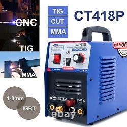 Ct418p 3 En 1plasma Cutter Tig/mma Machine Numérique Tig/mma/soudeur Pilot Arc Cnc