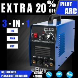DC Interver Arc Pilote Cnc Plasma Cutter / Mma / Tig 3 In 1 Machine 240v