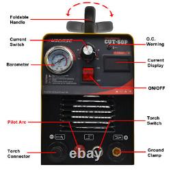 Découpeur plasma à air Pilot ARC IGBT 50 ampères DC Inverter Machine de coupe 220V CUT50P