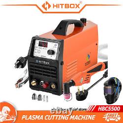 HITBOX Découpeur Plasma à Air Arc Piloté HF 55Amp Machine de Découpe à Inverseur IGBT