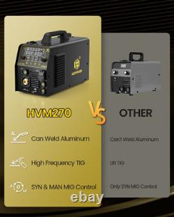 HZXVOGEN Machine à souder multifonction MIG/CUT/TIG/MMA, découpeur plasma pour aluminium