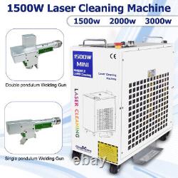 Machine de Nettoyage Laser à Fibres Portative de 1500W pour l'Industrie & 9 Types de Modèles de Nettoyage