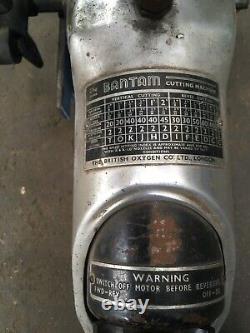 Machine de découpe à la flamme BOC Bantam Profile Ref 87. 240 volts Oxy-Acétylène