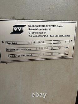 Machine de découpe au plasma CNC ESAB Suprarex SXE 5000, découpeur de profil