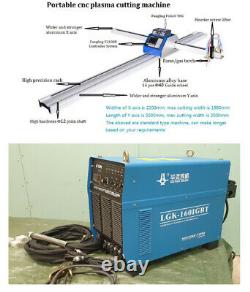 Nouveau Cnc Portable Plasma Cutter Machine 15003000mm & Huayuan Lgk-160igbt Plasma
