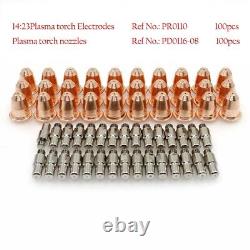 Plasma Torche Electrode Consommables + Conseils Buse 200pcs Plasma Machine