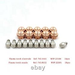 Pour les pointes de découpe au plasma pour la machine de découpe au plasma PSB60 PSB121 de Binzel, 20 pièces.