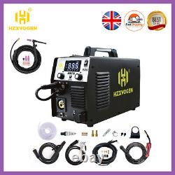 Soudeur MIG CUT TIG MMA Machine de soudage à gaz/sans gaz Plasma Cutter 5 en 1 avec torche TIG