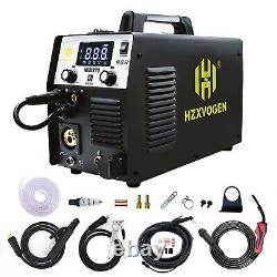 Soudeur MIG CUT TIG MMA Machine de soudage à gaz/sans gaz Plasma Cutter 5 en 1 avec torche TIG