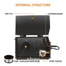 Traduisez ce titre en français : Soudeuse MIG CUT TIG MMA/ARC 5 en 1 220V Machine de soudage à gaz/sans gaz et découpeur plasma